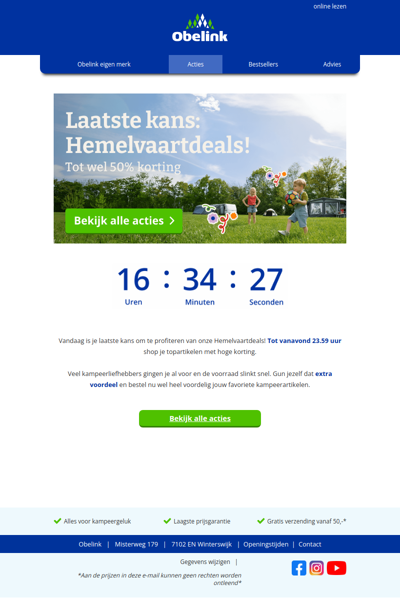 Laatste kans: Hemelvaartdeals! ⏰