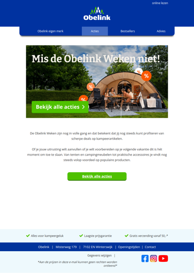 Mis de Obelink Weken niet!