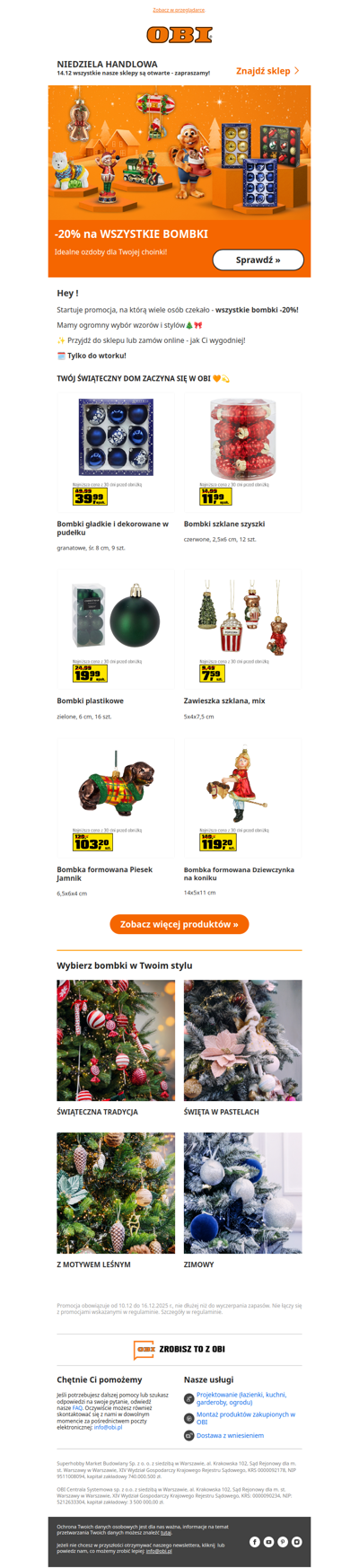 🎄 -20% na WSZYSTKIE BOMBKI! ✨