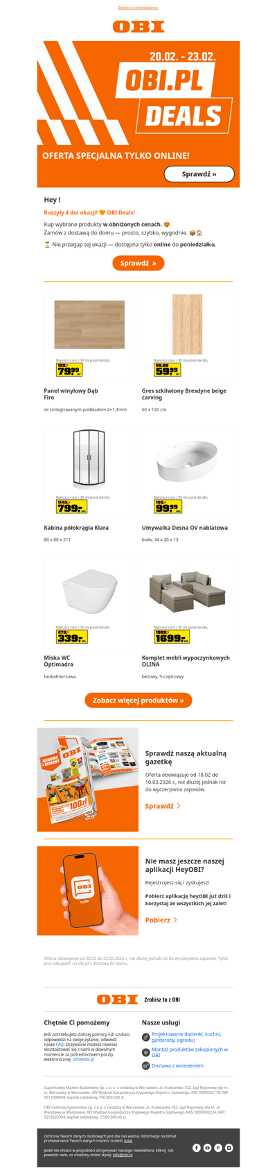 🧡 4 dni wyjątkowych okazji, tylko online! 📱