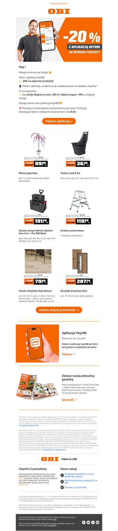 Rabat czeka już w aplikacji heyOBI. ⭐