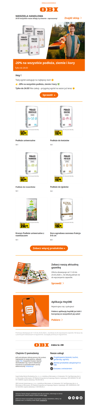 20% na wszystkie podłoża, ziemie i kory. 🌱 Tylko do 24.03.