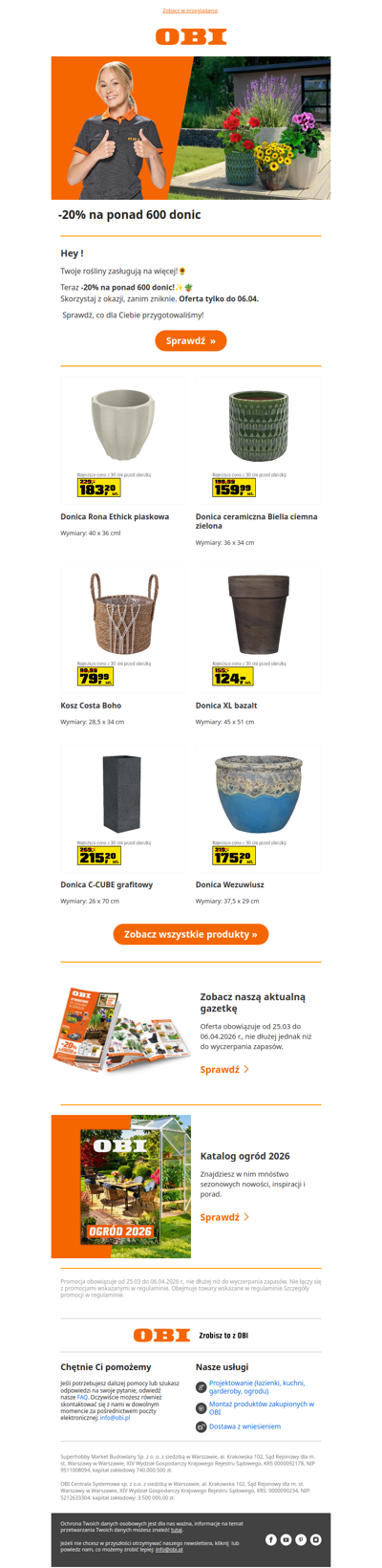 -20% na ponad 600 donic! ✨🪴