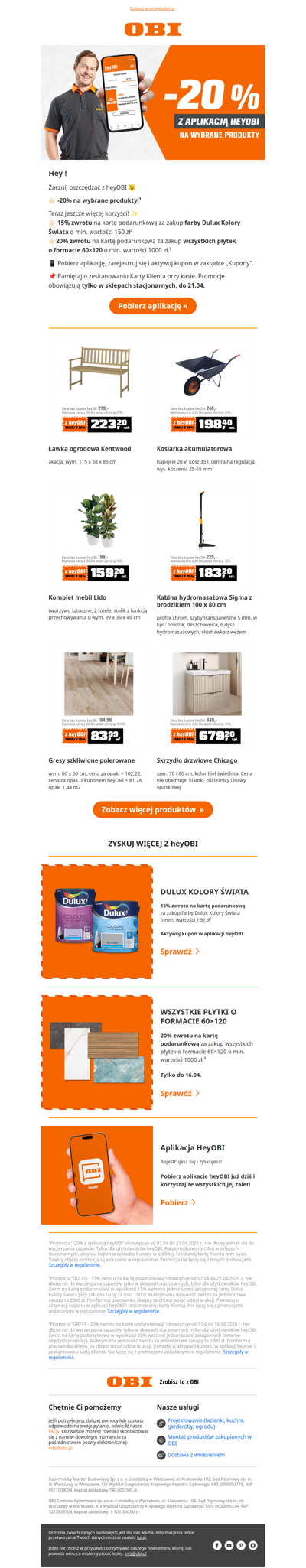 Rabat czeka już w aplikacji heyOBI. ⭐