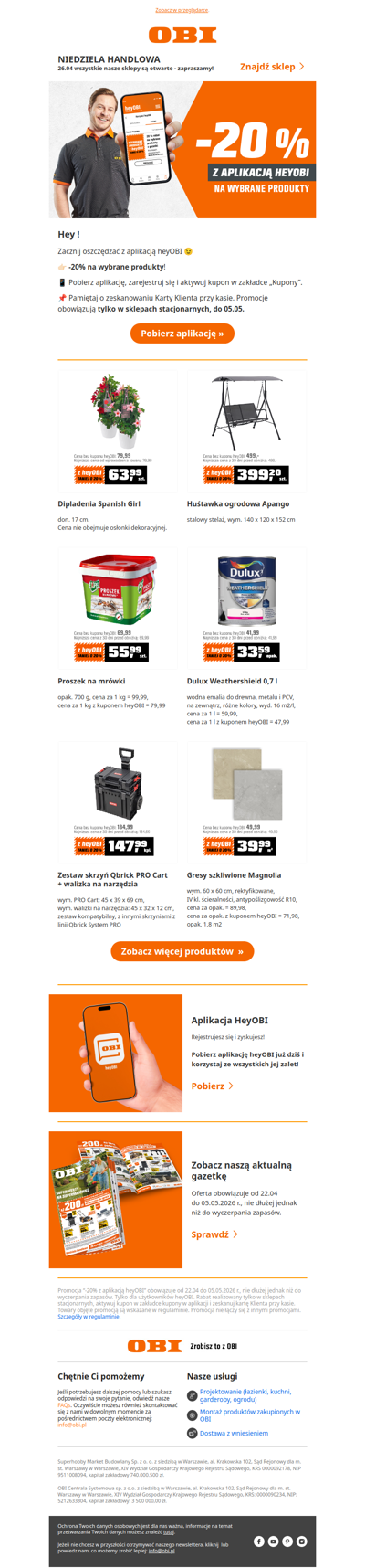 Zacznij oszczędzać z aplikacją heyOBI! 📲 ⭐