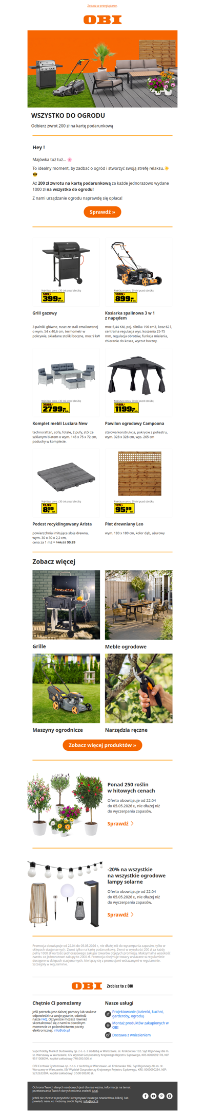 Z OBI urządzisz ogród i zyskasz więcej 🌸