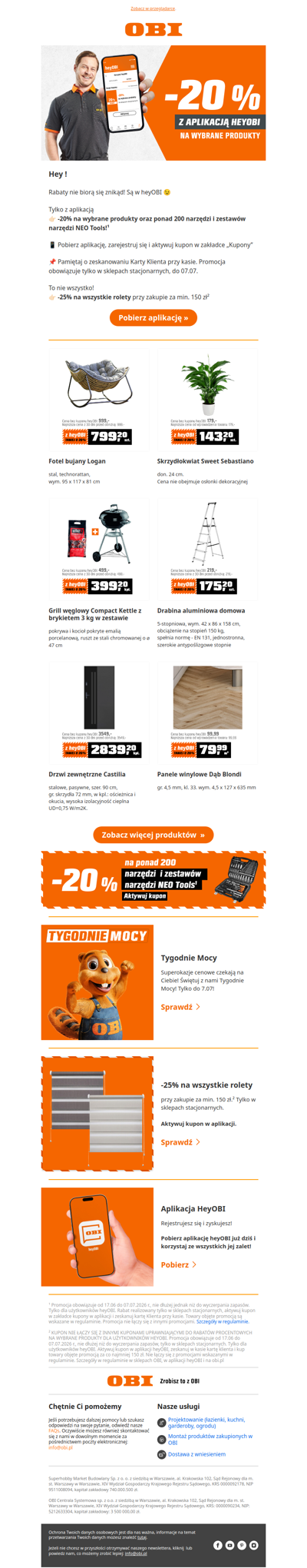 Kupon -20% czeka w aplikacji! 🔥 Kupuj wybrane produkty z rabatem!
