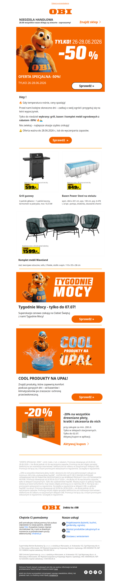 , oferta specjalna -50%! Tylko do niedzieli!🌳
