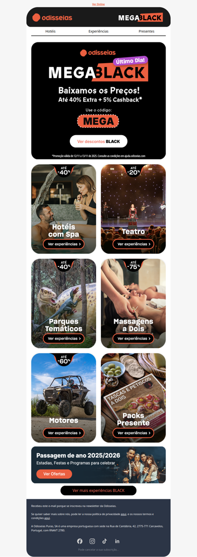 Até -40% EXTRA 🚀 Mesmo em preços já reduzidos