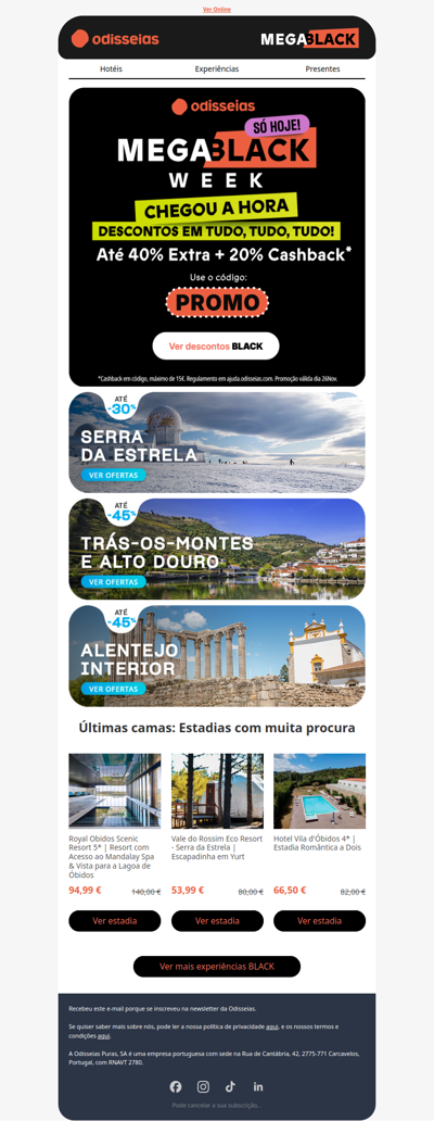 Serra da Estrela, Douro...Agora com preços BLACK 🤑