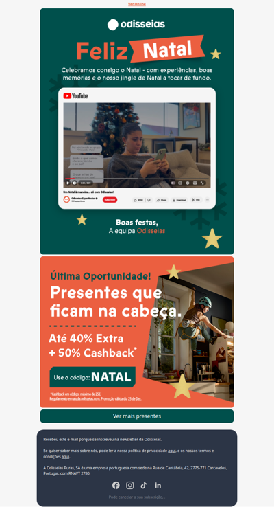 Feliz Natal! Com um presente para si 🎁✨