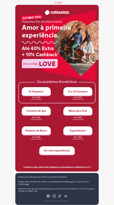 [CÓDIGO: LOVE] Poupanças de S. Valentim 💕