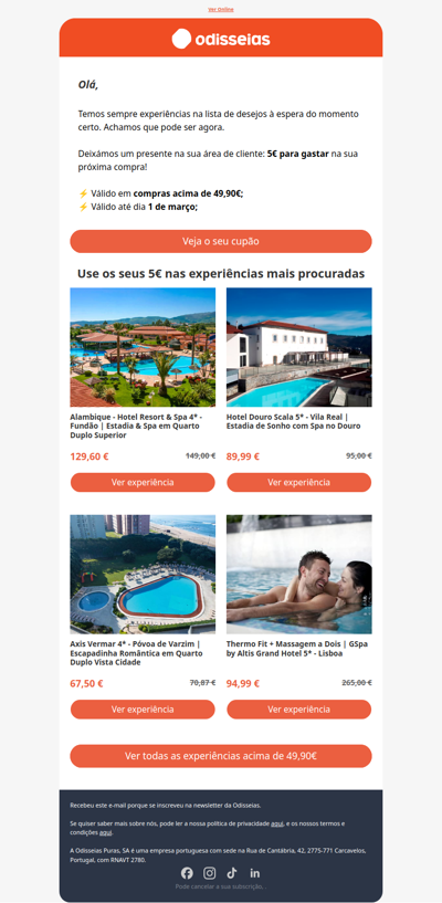 Já viu o que está na sua Área de cliente?