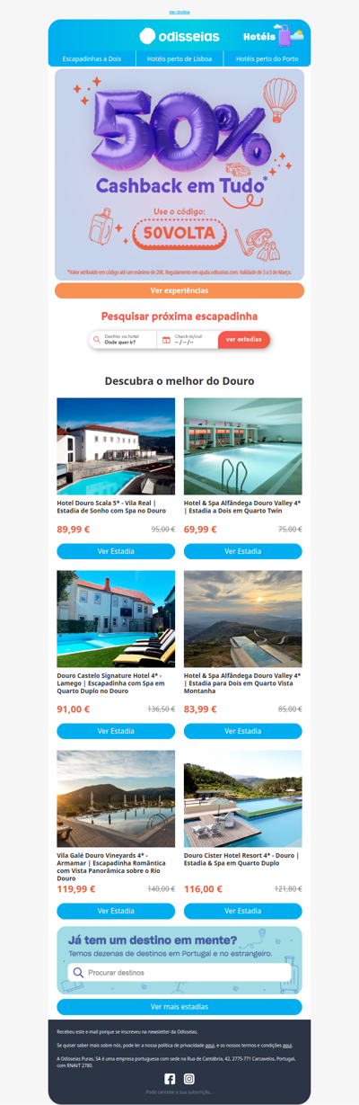 Reserve e ganhe 🤑 Escapadinhas no Douro!