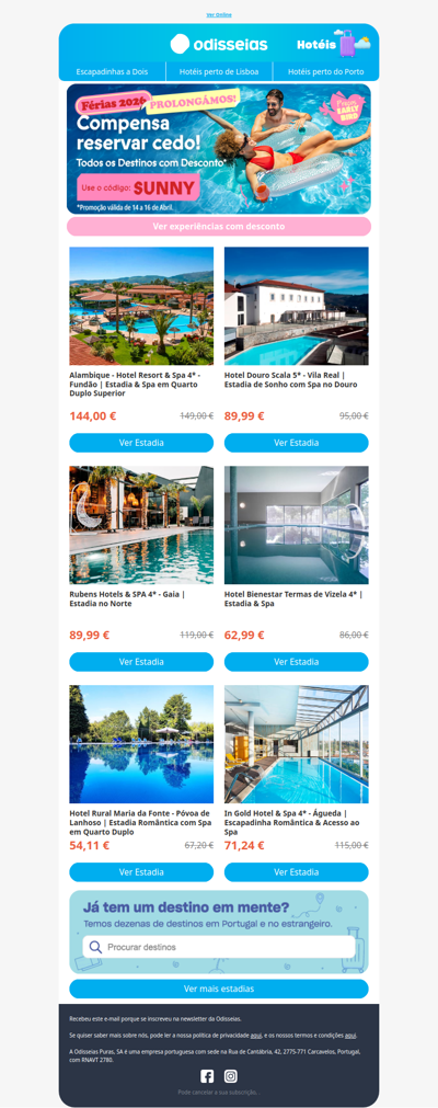 Marcar férias em Abril ainda é barato 🤑