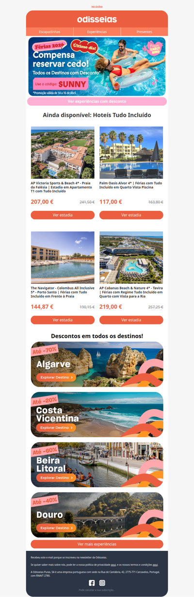 Última Chamada: Férias a preço de saldo! 🤑