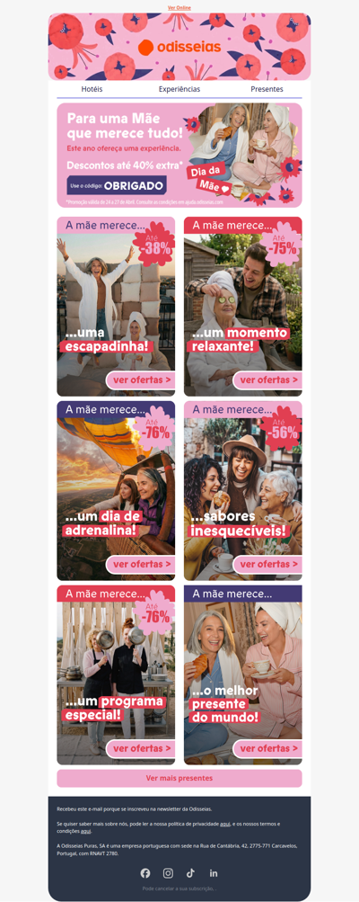 Missão Dia da Mãe 💐 Ainda a tempo de poupar