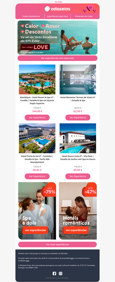 Até -75%: Planos românticos! 💕
