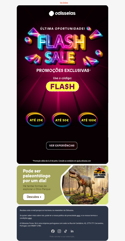 Hoje termina: Flash Sale! 🤑