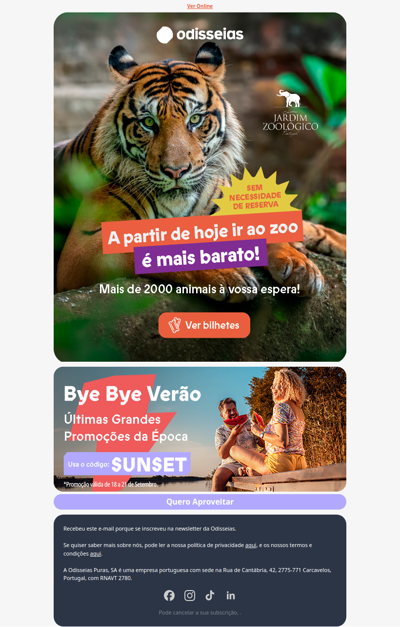 Disponível Hoje 🐘Jardim Zoológico até -18%
