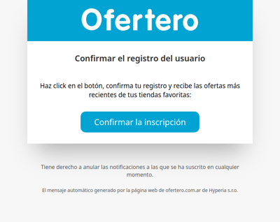 Confirmar su registro