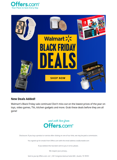 Shop the Latest Walmart Black Friday Deals Now!