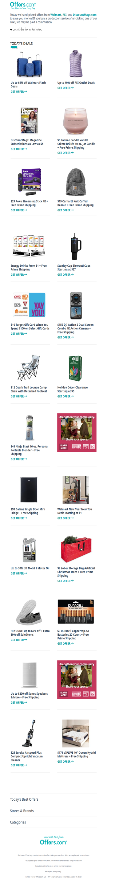 Walmart Flash Deals | Stanley Cup Blowout | Holiday Décor Clearance