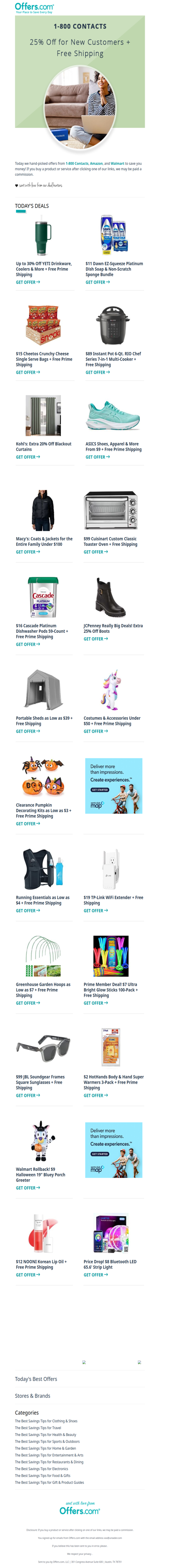 30% Off YETI | ASICS From $9 | Costumes Under $50