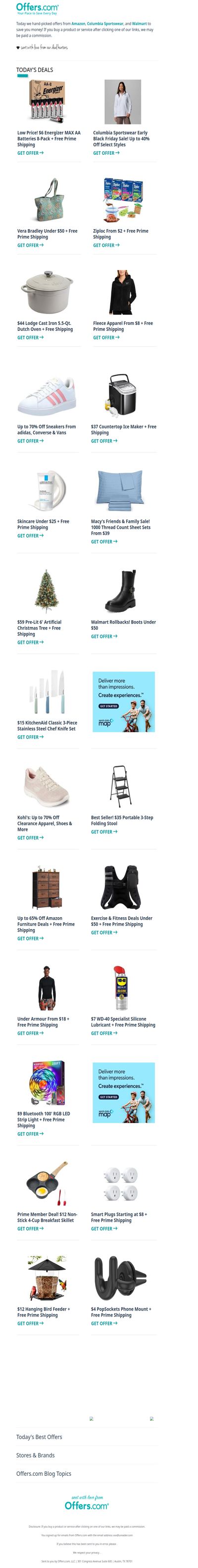 $6 Energizer Batteries | Fleece From $8 | $59 Pre-Lit 6' Christmas Tree