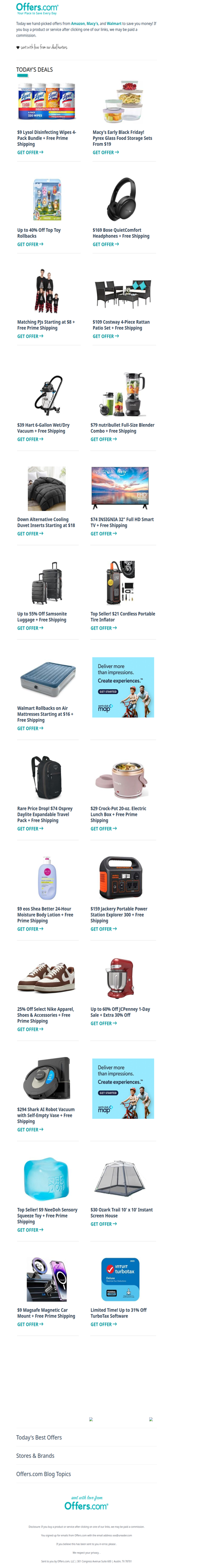 $9 Lysol Wipes 4-Pack | Matching PJs From $8 | $39 Wet/Dry Vac