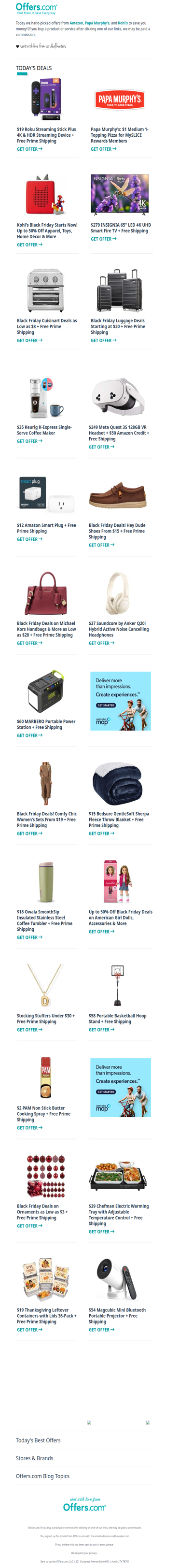 $19 Roku 4K | Michael Kors From $28 | $35 Keurig