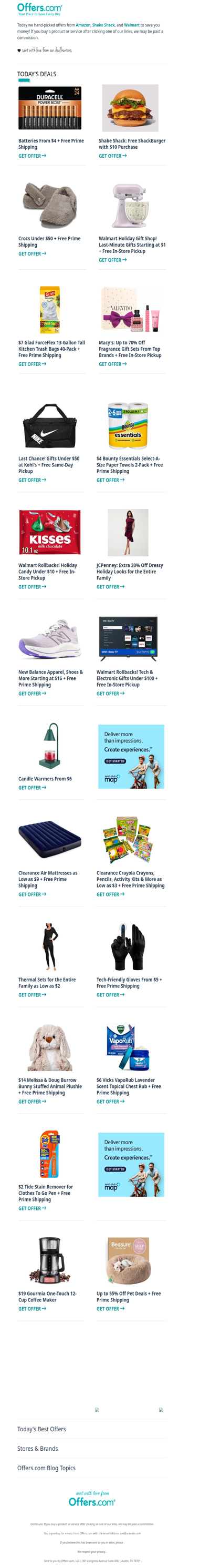 Free Shake Shack | New Balance From $18 | $7 Glad Trash Bags