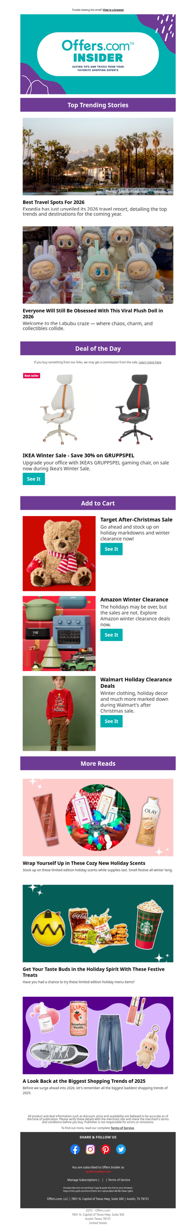 After-Christmas Clearance Deals at Amazon, Walmart, IKEA and Target