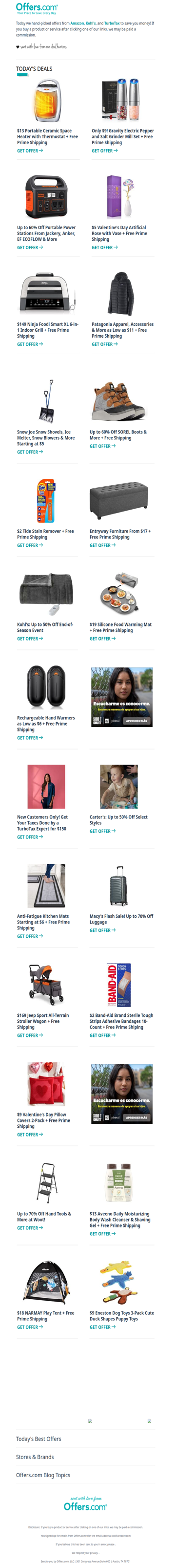 Patagonia From $11 | $9 Salt and Pepper Grinder Set | $2 Tide Stain Remover