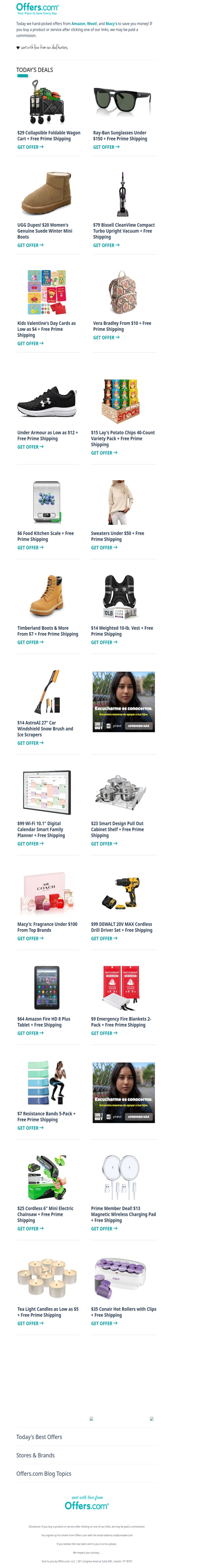 $29 Folding Cart | Vera Bradley From $10 | $14 Weighted Vest