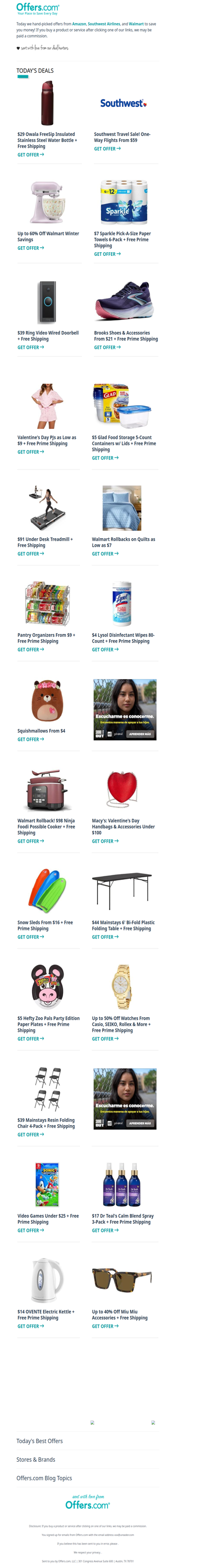 $4 Lysol Wipes | Southwest Flights From $59 | $39 Ring Doorbell