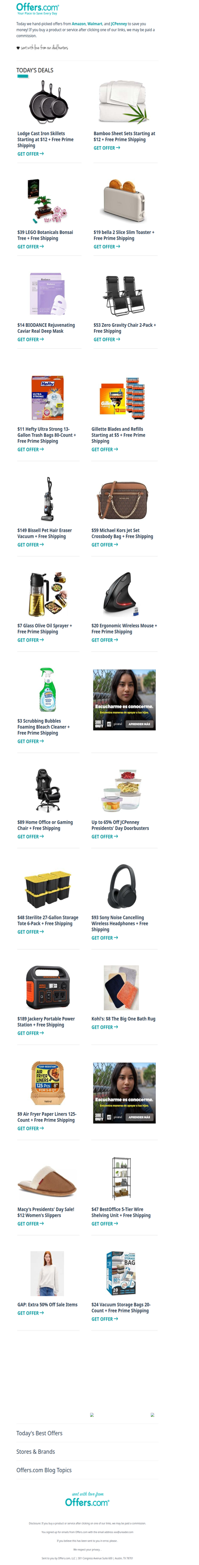 Lodge Skillets From $12 | $11 Hefty Trash Bags 80-Count | $59 Michael Kors Crossbody Bag