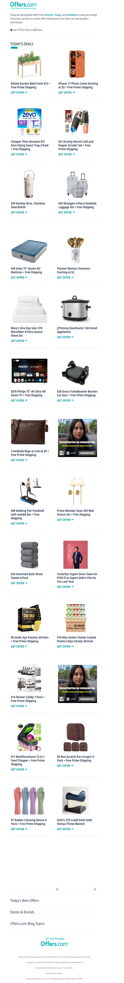 Raised Garden Beds From $12 | Pioneer Woman Clearance | Crossbody Bags From $3