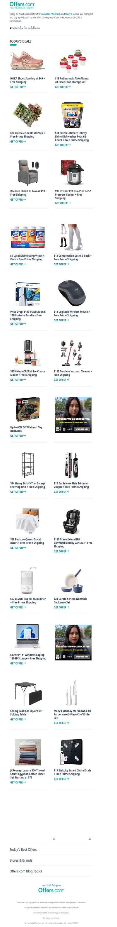 HOKA From $49 | $9 Lysol Wipes 4-Pack | $12 Wireless Mouse