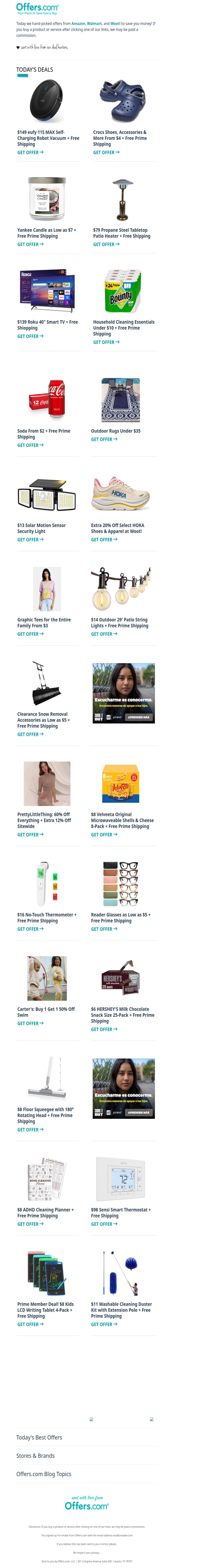 $14 29' Patio Lights | Crocs From $4 | $139 40