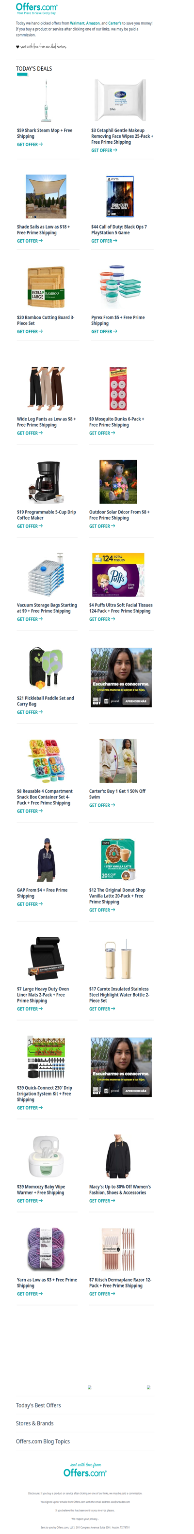 $59 Shark Steam Mop | Pyrex From $5 | $4 Puffs Tissues