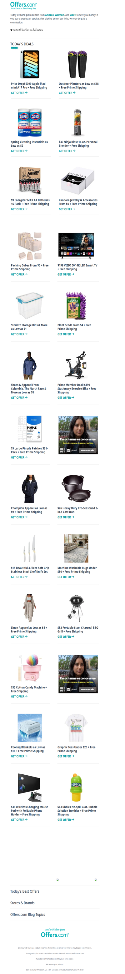 $9 Energizer Batteries | $399 iPad mini | $5 Pimple Patches