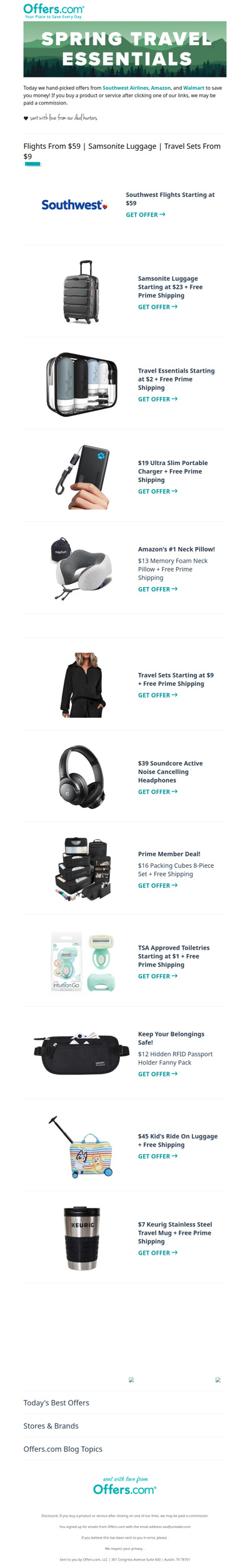 For You: Spring Travel Deals Starting at $1