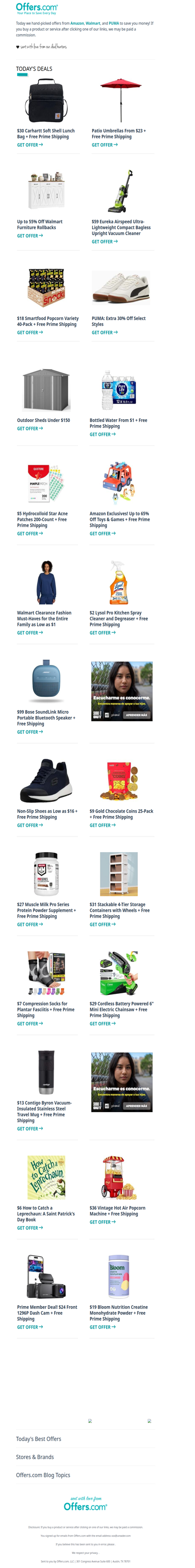 $2 Lysol Cleaner | Patio Umbrellas From $23 | 30% Off PUMA