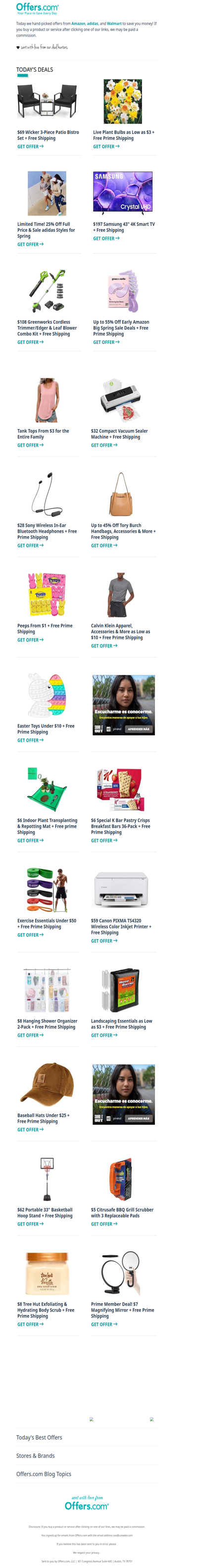 $69 Bistro Set | Early Amazon Big Spring Sale Deals | Peeps From $1