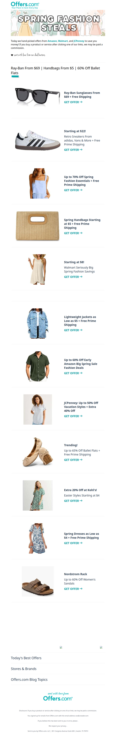 NEW SEASON, NEW SAVINGS. Up to 70% Off Spring Styles