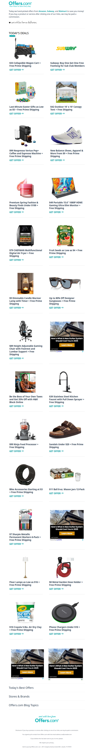 BOGO Subway Footlong | $9 Candle Warmer | New Balance From $9