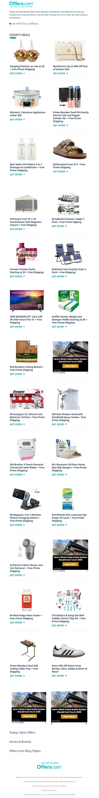 Birkenstock From $17 | $29 Zero Gravity Chairs | Hanging Planters From $2