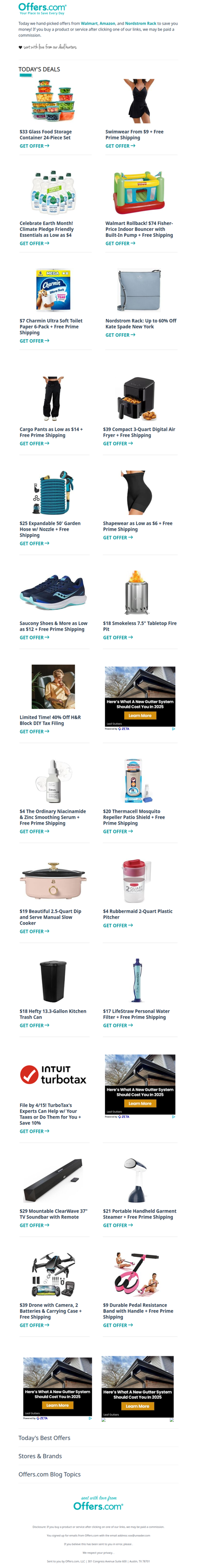 Swimwear From $9 | $7 Charmin TP | Saucony From $12