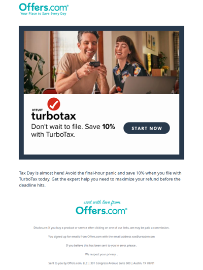 Last Day to File is 4/15! File Now & Save 10% with TurboTax